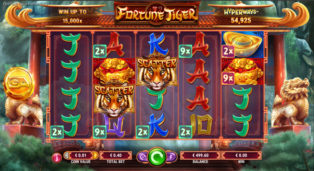 Caça-níqueis Fortune Tiger no aplicativo BC.game